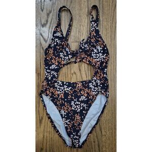 Michael Kors Split-Cut Sexy High-cut One piece Bathingsuit Women's Size 12